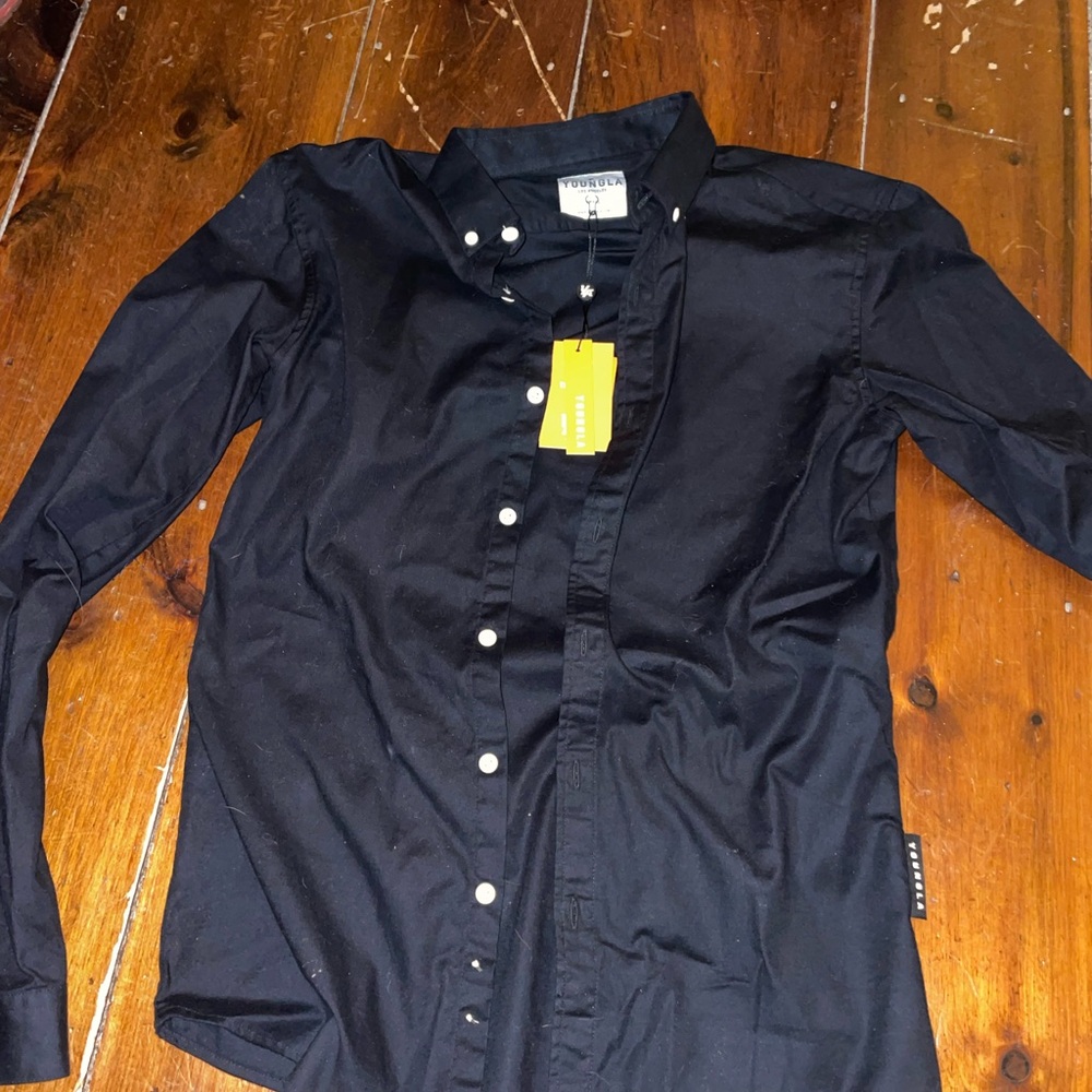 YoungLA 802 Wallstreet Dress Shirt Black